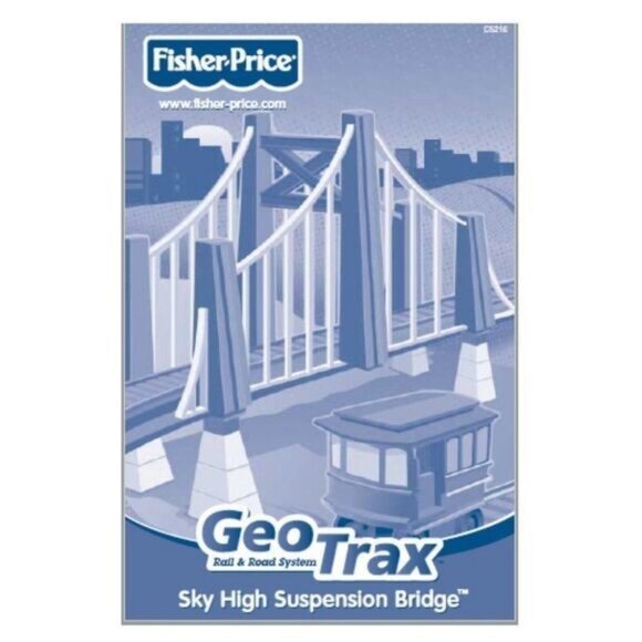 Fisher Price GeoTRAX C5216 Red & Yellow Sky High Suspension Bridge + Manual - Picture 9 of 9